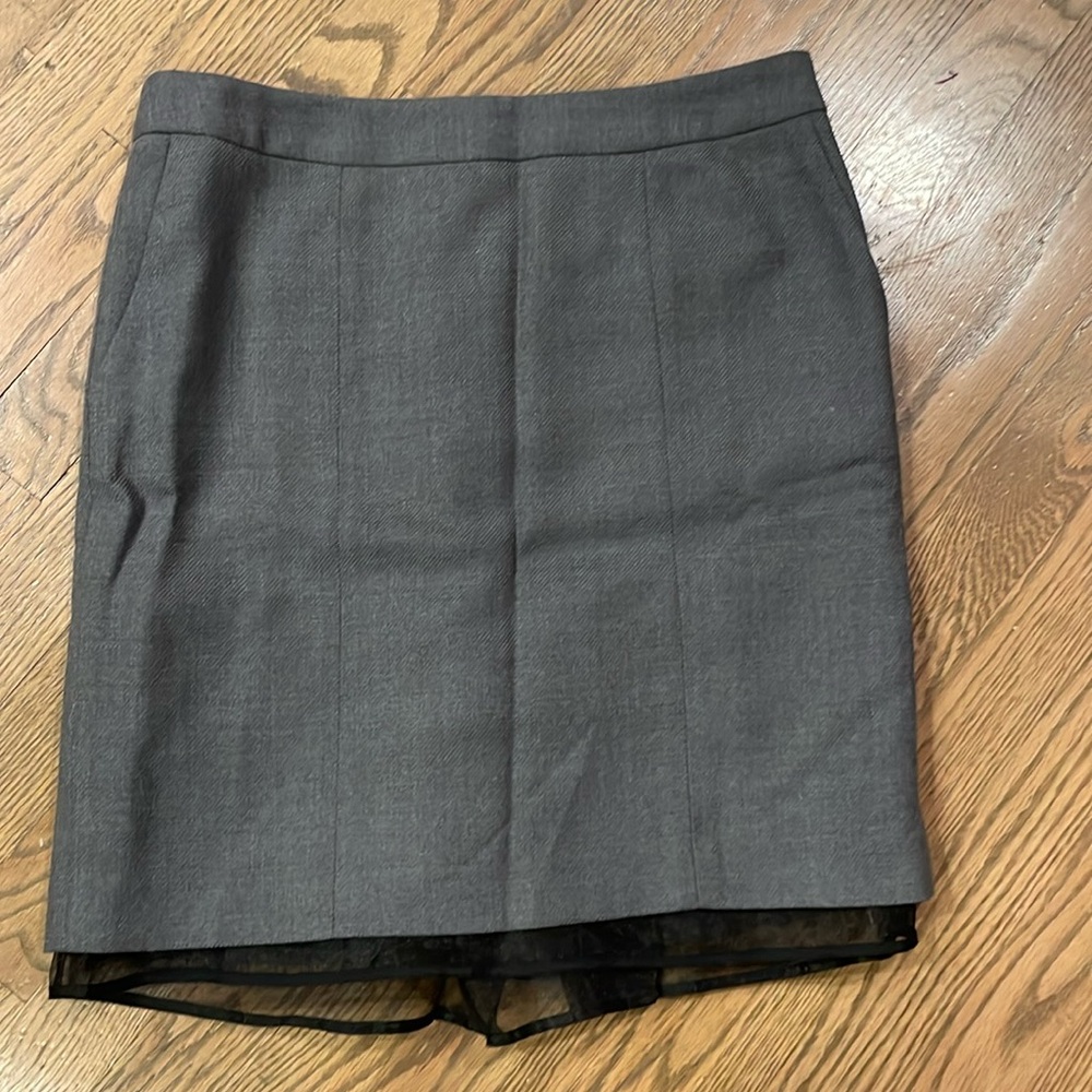 Loft Gray Pencil Skirt NWT